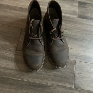 Clark men’s boots brown  size 11.. Worn once… $50… no box…